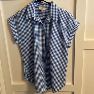 4/$15!! LOFT Gingham Top Size MP